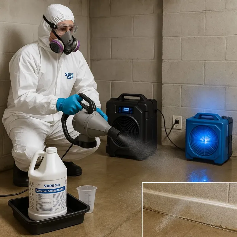 Sanitization and Odor Removal process in Roslyn Estates, NY